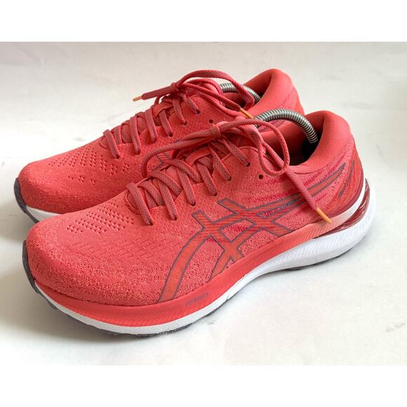 Asics Gel Kayano 22 Stability Cushioned Running Sneakers Pink Coral Size 9 - Picture 1 of 10